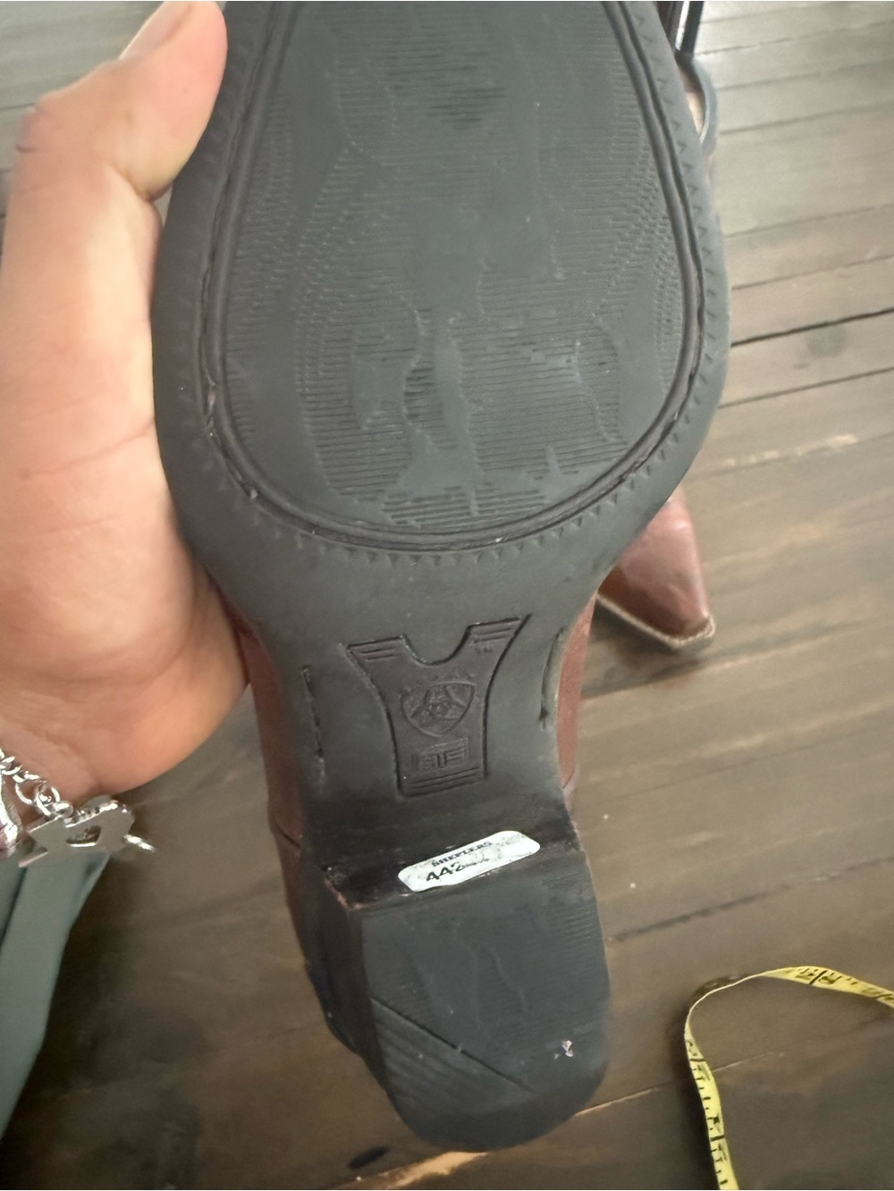 Brown Leather Embroidered Cowboy Boots 6. - Picture 10 of 11